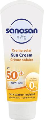 Sanosan Sunscreen - SPF 50+ PA+ Baby Sun Cream SPF 50+, 75ml