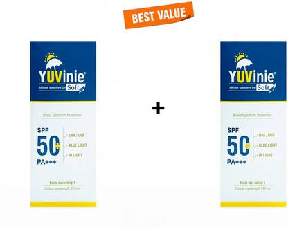 Derly Sunscreen - SPF 50 PA+++ Yuvinie SOFT 50 (PACK 2)