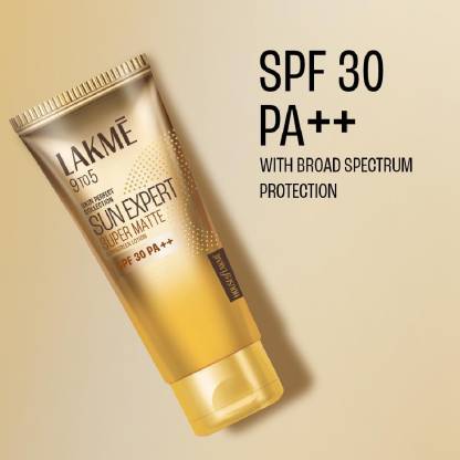 Lakmé Sunscreen - SPF 30 PA+ PA++ 9 To 5 Sun Expert Super Matte