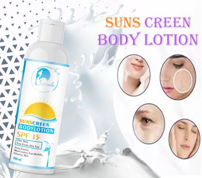Sipradh Sunscreen - SPF 15 PA++ Skin Whitening Glowing Skin Sun Skin protection & anti Aging Body Lotion -SPF 15
