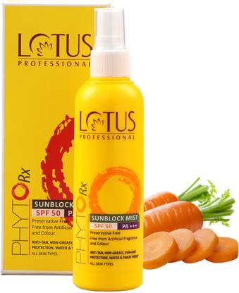 Lotus Professional Sunscreen - SPF 50 PA+++ Professional Sunblock Mist SPF 50 Pa+++100ml