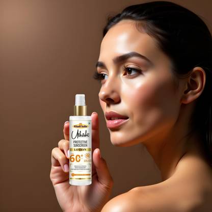 Utkrisht Sunscreen - SPF 60+ PA+++ Khadi Sunscreen Lotion SPF 60 for Complete Sun and Skin Protection