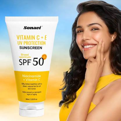 Sonavi Sunscreen - SPF 50 PA+++ Sunscreen Cream-Lightening sunscreen cream-Lotion for Sun Protection-Sunscreen