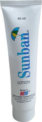 sunban Sunscreen - SPF 50 PA++ Lotion Pack Of (2x60ml)