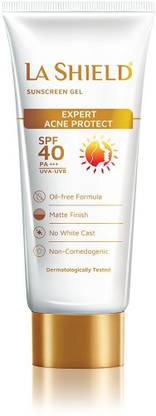 La Shield Sunscreen - SPF 40+ PA+++ SPF 40 PA+++ Mineral Sunscreen Gel | Superior Matte Finish | Oil-free |