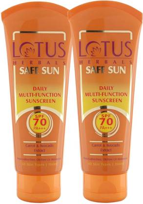 LOTUS HERBALS Sunscreen - SPF 80 PA+++ SAFESUN DAILY MULTI FUNCTION