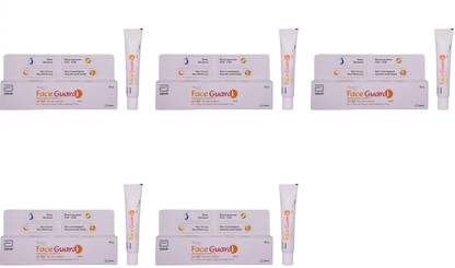 Tvaksh Sunscreen - SPF 30 + 30 PA+++ FACE GUARD SILICONE SUNSCREEN. - SPF 30+ PA+++ (30 g) x pack of 5