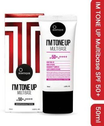 Suntique Sunscreen - SPF 50+ PA++++ I'M TONE UP MULTIBASE