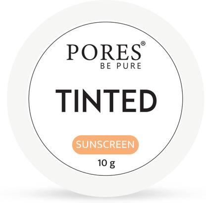 PORES BE PURE Sunscreen - SPF 50 PA++++ Tinted Sunscreen | Natural Tone Tinted, No White Cast, UVA/B Protection