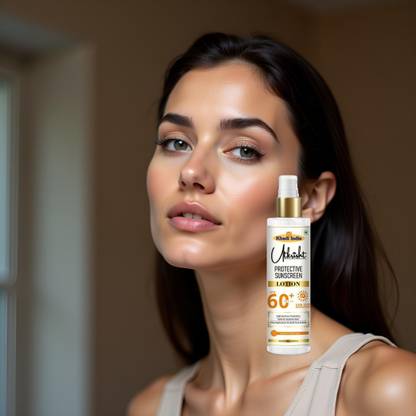 Utkrisht Sunscreen - SPF 60+ PA+++ Khadi Natural SPF 60 Lotion with Smooth and Refreshing Texture