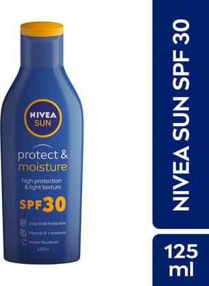NIVEA Sunscreen - SPF 50 PA++ UVA UVB, Moisturizing Lotion with Vitamin E, For Men & Women