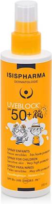 Isis Pharma Sunscreen - SPF 50+ PA++++ UVEBLOCK Spray for Kids Very High Protection – Sun Protection