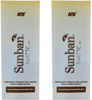 sunban Sunscreen - SPF 50+ PA+++ Matte Gel