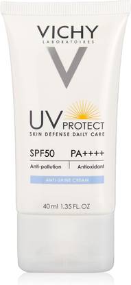 Vichy Sunscreen - SPF 50 PA++++ UV Protect SPF50 Anti-Shine Cream 40ML