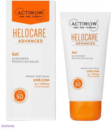 Actiwow Sunscreen - SPF 50 Helocare SPF 50 Sunscreen for Bridal Skincare Routine