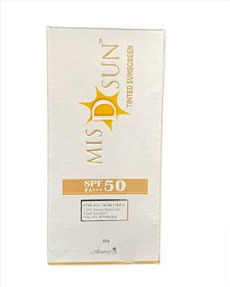 Mis D Sun Sunscreen - SPF 50 PA+++ Tinted Sunscreen With SPF 50,PA+++ |UVA &UVB protection