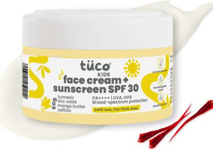 TuCo Sunscreen PA++++ Intelligent Kids Saffron FaceCream & Sunscreen SPF30PA++ to protect & hydrate