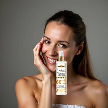Utkrisht Sunscreen - SPF 60+ PA+++ Khadi SPF 60 Sunscreen Lotion with Pure Botanical Extracts