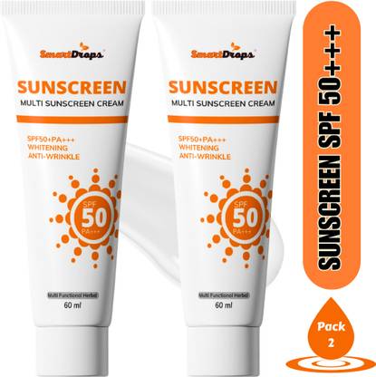 smartdrops Sunscreen - SPF 50 PA+++ Sunblock Sunscreen Creem For Deeply Hydrating