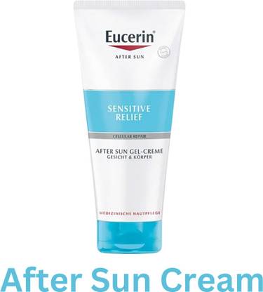 Eucerin Sunscreen - SPF 50 After Sun Relief Gel for Sensitive Skin – Cellular Repair Face Creme