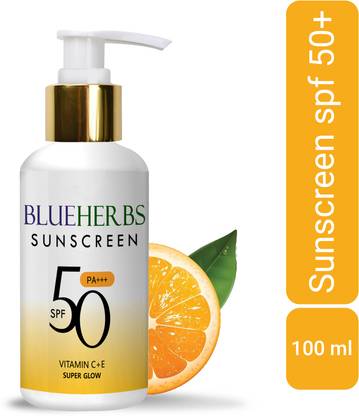 BLUEHERBS Sunscreen - SPF 50 PA++++ Sunscreen - Ultra Protection & Nourishment Advance Skincare