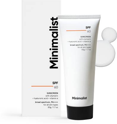 Minimalist Sunscreen - SPF 60 PA++++ Sun Cream for Sensitive & Acne Prone Skin ,Pregnancy Safe