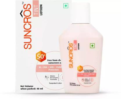 Suncros Sunscreen - SPF 50 PA+++ TINT Lotion