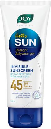 Joy Sunscreen - SPF 50 PA+++ Revivify Hello Sun Invisible Sunscreen Gel