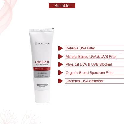 CEUTICOZ Sunscreen - SPF 50 PA+++ uvicozIR