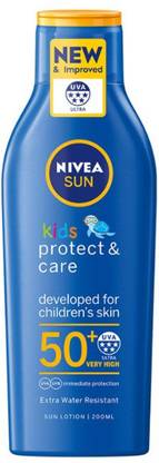 NIVEA Sunscreen - SPF 50 PA+ Sun Kids Protect Lotion Spf50+ 200ml