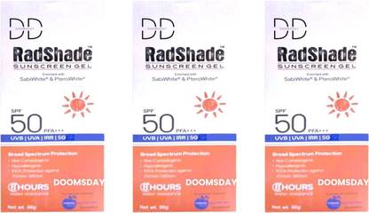 DOOMSDAY Sunscreen - SPF 50 PA+++ radshade sunscreen gel spf 50