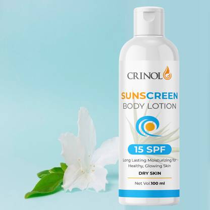 crinol Sunscreen - SPF 50 Sunscreen Moisturising Body Lotion - SPF 15 PA (100 ml).. - SPF 15 PA+ (100 ml)