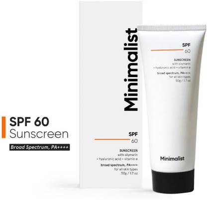 Minimalist Sunscreen - SPF 60 PA++++ Sun Cream for Sensitive & Acne Prone Skin ,Pregnancy Safe