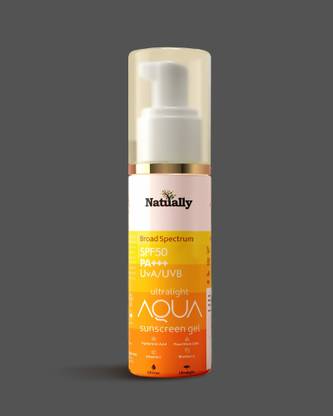 Natually Sunscreen - SPF 50 PA+++ ultralight Aqua sunscreengel|