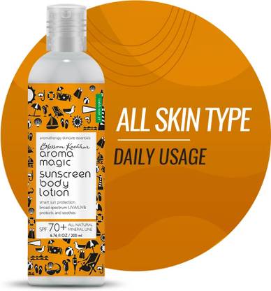 Aroma Magic Sunscreen - SPF 70 PA++++ Body Lotion Smart Sun Protection |Soothes & Protects|All Skin Types