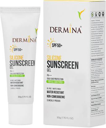 DERMINA Sunscreen - SPF 50 PA+++ Sunscreen Gel Broad Spectrum Sun Protection All Skin Type +acne prone-UVA & UVB