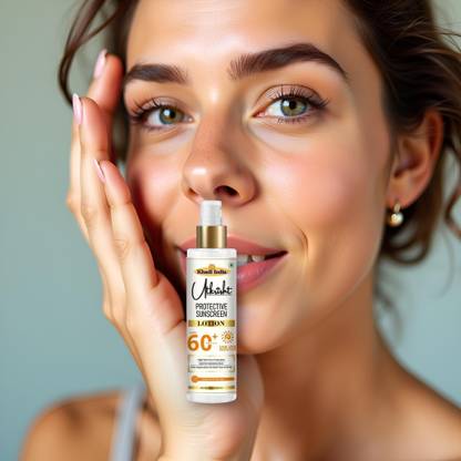 Utkrisht Sunscreen - SPF 60+ PA+++ Khadi Herbal SPF 60 Lotion with Anti-Tan Formula