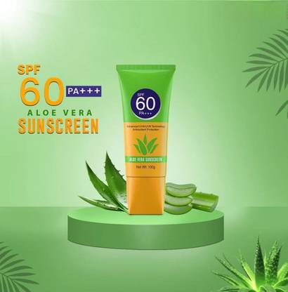 DARVING Sunscreen - SPF SPF 60 PA+++ PA+++ Sunscreen - SPF 60 PA+++ Aloe Vera Sunscreen