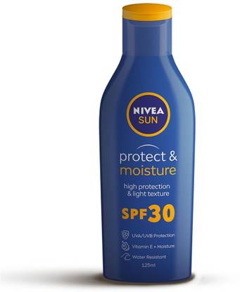 NIVEA Sunscreen - SPF 30 PA++ UVA UVB, Moisturizing Lotion with Vitamin E, For Men & Women