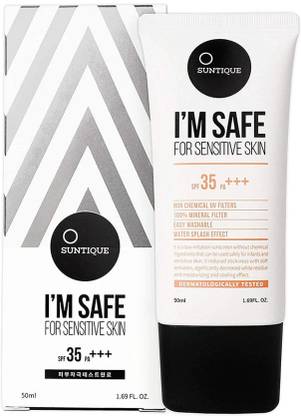 Suntique Sunscreen - SPF 35 PA+++ I’M SAFE SUNSCREEN FOR SENSITIVE SKIN SPF 35 PA+++