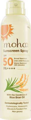 Moha Sunscreen - SPF 50 PA+++ Sunscreen Spray UVA+UVB Sun Protection, Water Resistant Sunscreen For Men, Women