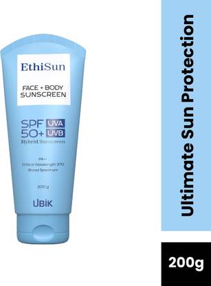 ETHISUN Sunscreen - SPF 50+ PA++ with SPF 50+ offers protection agains both UVA and UVB