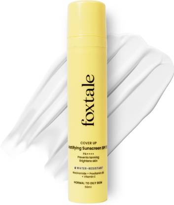Foxtale Sunscreen - SPF 70 PA++++ Matte Sunscreen for Oily Skin with Niacinamide|Prevents Tan