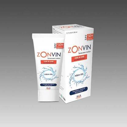 ZONVIN Sunscreen - SPF 50 PA+++ Sunscreen aqua lotion pack of 1