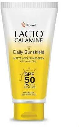 Lacto Calamine Sunscreen - SPF 50 PA+++ Daily Sunshield SPF 50 PA+++, UVA/UVB Protection, 50g