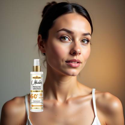 Utkrisht Sunscreen - SPF 60+ PA+++ Khadi Protective Lotion SPF 60 for Youthful Skin