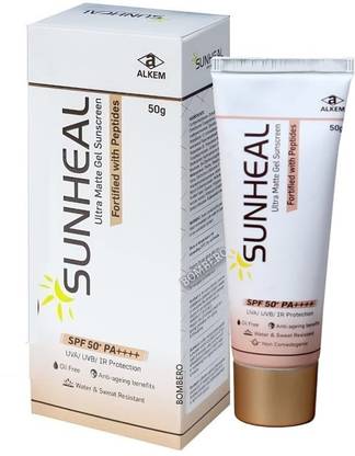 Sunheal Sunscreen - SPF 50 PA++++ Ultra Matte Oil Free and Anti ageing Sunscreen Gel