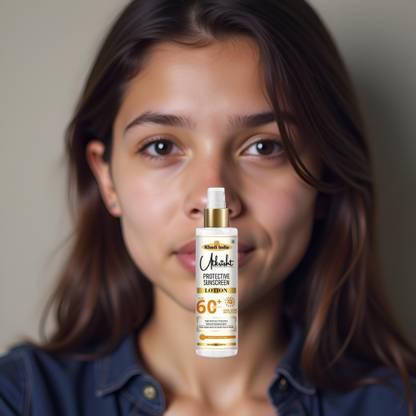 Utkrisht Sunscreen - SPF 60+ PA+++ Khadi Natural SPF 60 Lotion for Face Glow and UV Defense