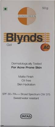 Blynds Sunscreen - SPF 50 PA+++ AC Sunscreen Gel