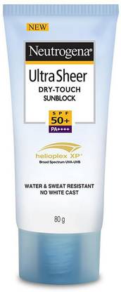 NEUTROGENA Sunscreen - SPF 50+ PA++++ Ultra Sheer Dry-Touch Sunblock| Water and sweat resistant| No white cast